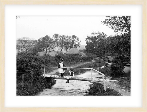Bridge over stream, Ballaugh, Isle of Man by George Bellett Cowen